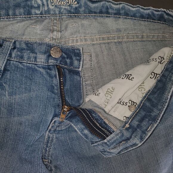 Miss Me Low-rise Bootcut Flare Blue Stretch Denim Jeans Size 30 - Picture 9 of 14